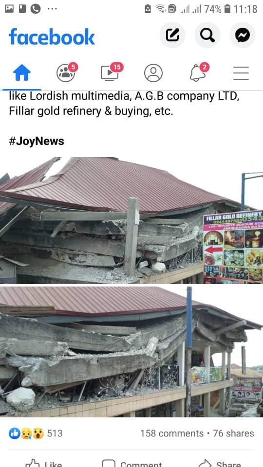 Collapsed building is not owned and operated by Melcom