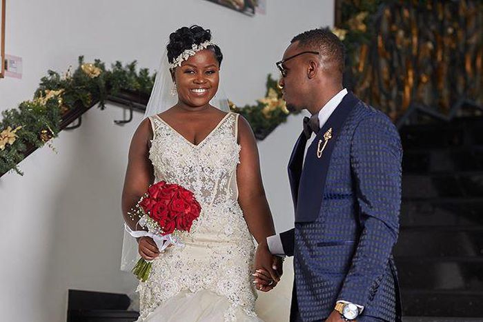 Ghanaian dancehall artiste, Kaakie and her husband