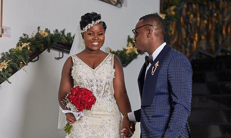 Ghanaian dancehall artiste, Kaakie and her husband