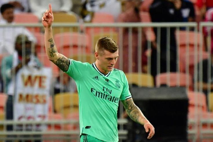 Toni Kroos scored straight from a corner as Real Madrid beat Valencia in the Spanish Super Cup semi-finals on Wednesday