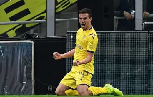 Valerio Verre scored in a three-goal comeback for Verona in Serie A.