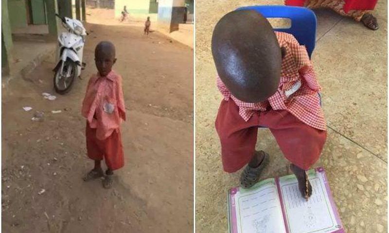 It’s heart-touching how 4-year-old armless schoolboy uses his toes to write