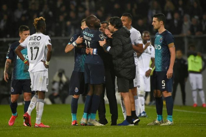 FC Porto's Malian forward Moussa Marega left the pitch after racists chants