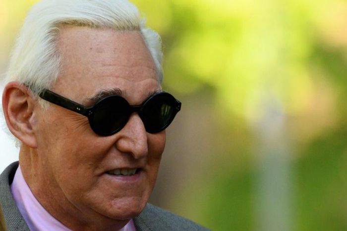 Roger Stone, who has a tattoo of Richard Nixon on his back, argued that the charges against him were politically motivated