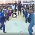 Video of a pastor using football to kick out demons from church members will leave you in stitches