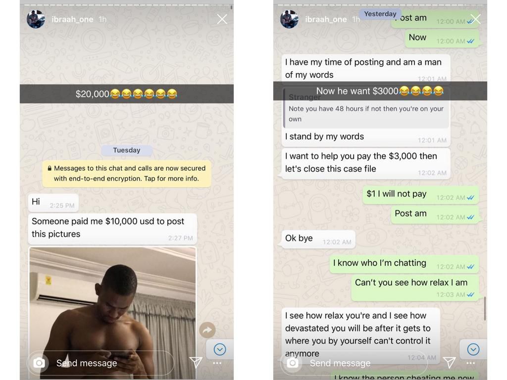 Ibraah One reacts to nude leaked nude photos