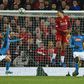 Dejan Lovren (left) rises highest to head home Liverpool's equaliser against Napoli