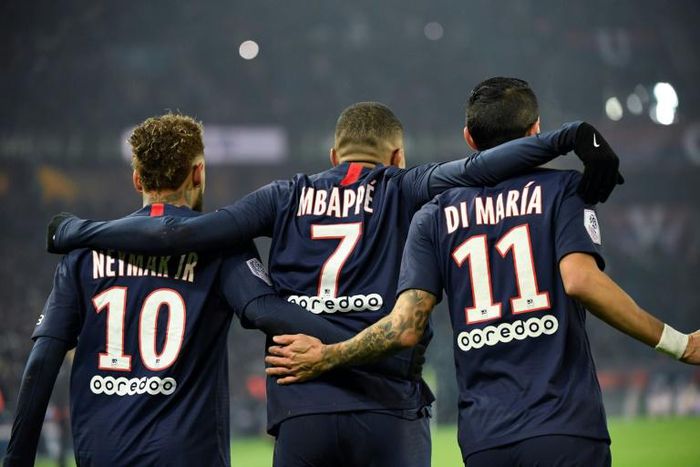 Mbappe and Neymar started together for the first time this season in the win over Nantes