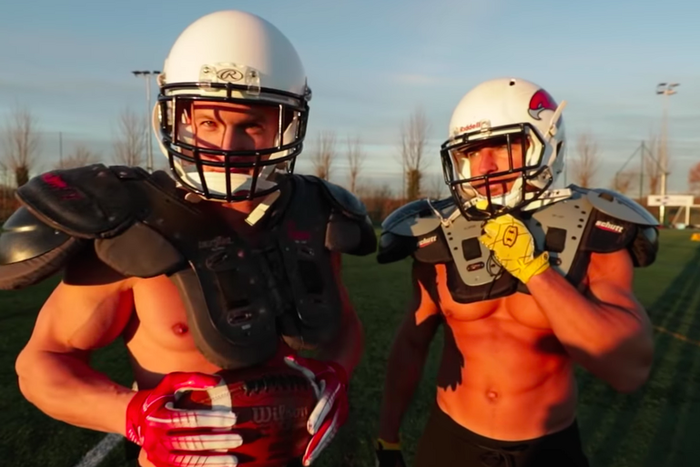 2 Bodybuilders Tried the NFL Combine Fitness Test