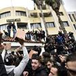 The brick has become the symbol of the anti-vote campaign in Algeria's Kabylie heartland of the Berber community