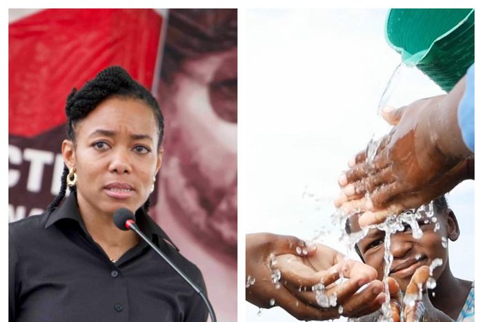 Dr Zanetor Agyeman-Rawlings teaches proper handwash