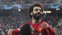 Panic over: Mohamed Salah's goal gave Liverpool breathing space in Salzburg