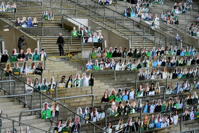 Borussia Moenchegladbach are planning to fill their stadium with cardboard cut-outs of fans when the season resumes