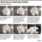 The different steps in effectively washing your hands