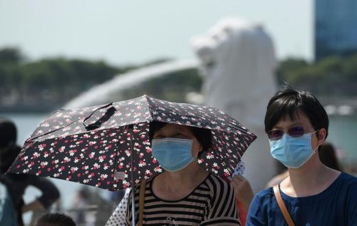 Singapore has clazmped down on visitors from China in a bid to stop the spread of the coronavirus, but will allow the countries airforce to take part in a popular air show