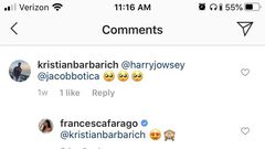 francesca farago instagram comments