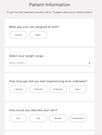 A snapshot of what Apostrophes quiz for patients looks like.
