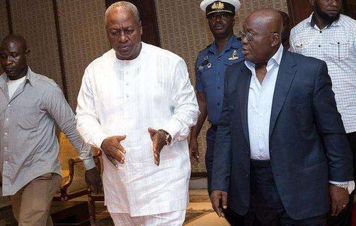 Report shows that Ghanaians perceived in 2015 that the then President, John Mahama was more corrupt compared to the current President, Akuffo Addo as the figures drop