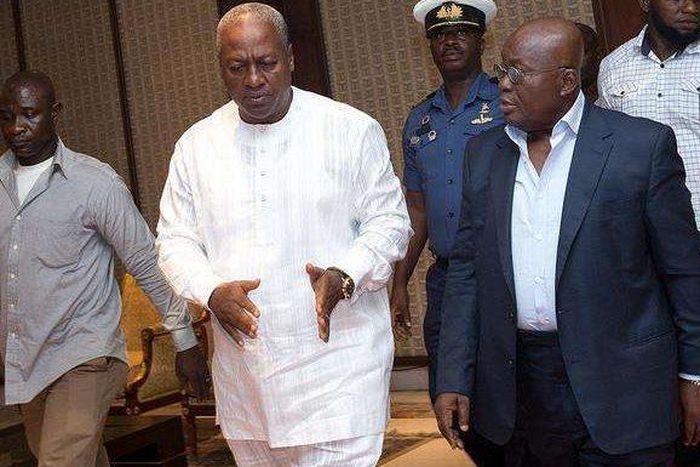 Report shows that Ghanaians perceived in 2015 that the then President, John Mahama was more corrupt compared to the current President, Akuffo Addo as the figures drop