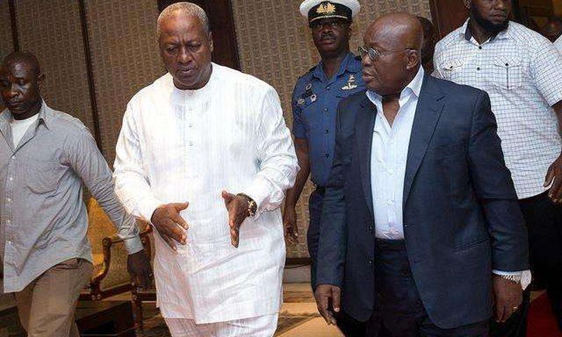 Report shows that Ghanaians perceived in 2015 that the then President, John Mahama was more corrupt compared to the current President, Akuffo Addo as the figures drop