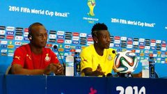 Former Black Stars coach Kwesi Appiah and Asamoah Gyan