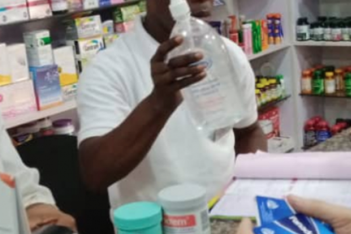 A Nigerian woman recently bought a bottle of sanitiser at a Lagos pharmacy store for almost N20,000.  (TheCable)
