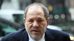 Harvey Weinstein arrives at the Manhattan Criminal Court, on February 13, 2020