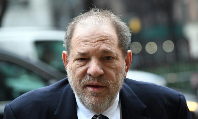 Harvey Weinstein arrives at the Manhattan Criminal Court, on February 13, 2020