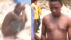 “I am just squatting small” – Man’s hilarious claim as AMA grabs him 'messing up' the beach (video)