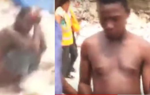 “I am just squatting small” – Man’s hilarious claim as AMA grabs him 'messing up' the beach (video)