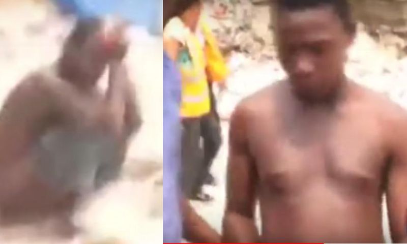 “I am just squatting small” – Man’s hilarious claim as AMA grabs him 'messing up' the beach (video)