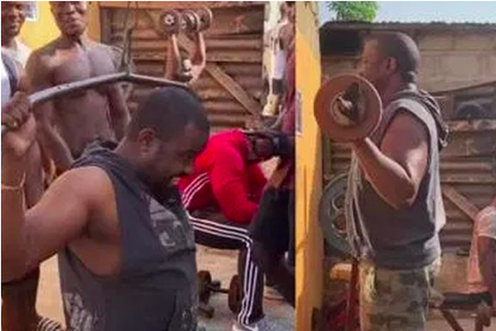 John Dumelo gyms with ‘area boys’