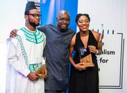 Kiki Mordi at the People Journalism Prize for Africa 2019