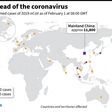 Countries or territories with confirmed cases of the new coronavirus