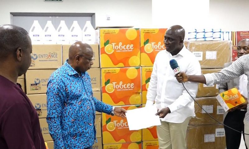 Covid-19: Tobinco Pharmaceuticals donates GHS251,000 worth of medical supplies to MOH