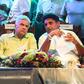 The resignation of Sri Lanka's Prime Minister Ranil Wickremesinghe (C) will clear the way for the new President Gotabaya Rajapaksa to appoint a replacement