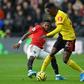 Ismaila Sarr held off Manchester United's Fred  and helped Watford to a crucial victory