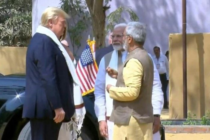 Trump visits Gandhi's former home on his India visit