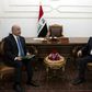 Iraqi President Barham Saleh (L) meets Prime Minister-designate Adnan al-Zurfi in Baghdad