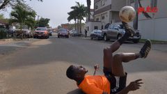 The 25-year-old also sells footballs, jerseys and other sporting apparels