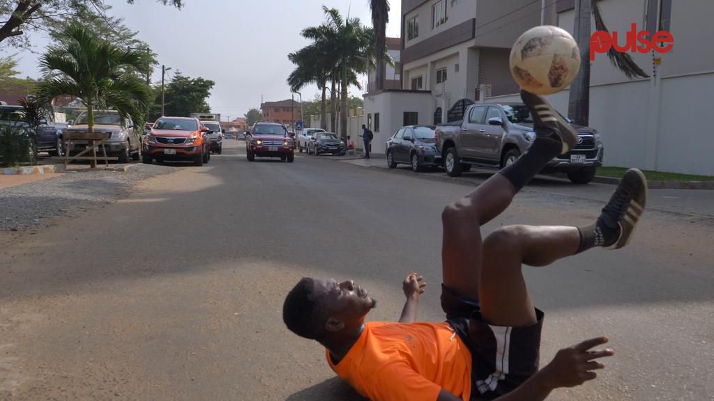 The 25-year-old also sells footballs, jerseys and other sporting apparels