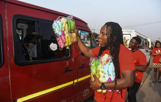 Edem hawks in Accra