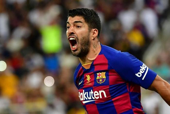 Luis Suarez played for Barcelona in the Spanish Super Cup semifinal on Thursday
