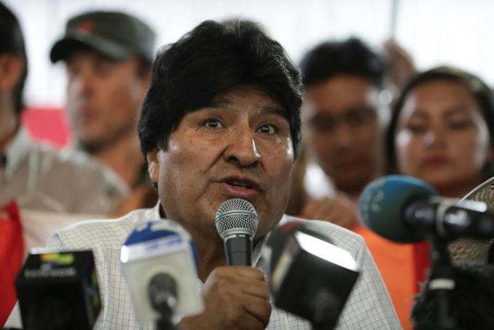 Bolivian ex-president Evo Morales, pictured in Argentina on January 19, 2020, said he hopes for a clean presidential race