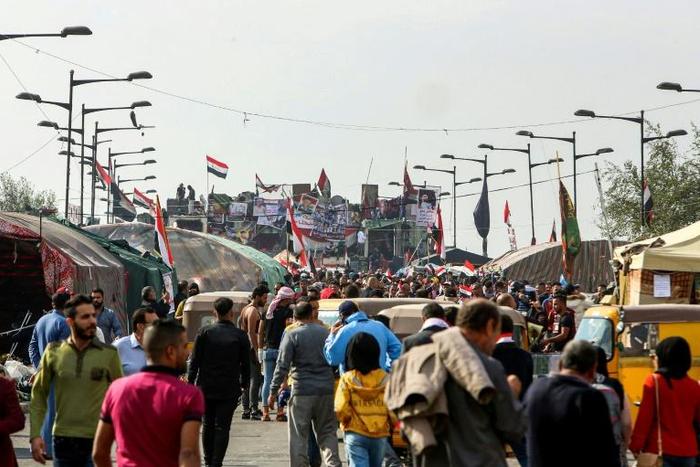 The visit by the US VP to Iraq coincides with anti-government protests