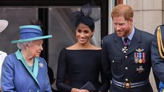 Queen Elizabeth, Meghan Markle and Prince Harry