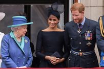 Queen Elizabeth, Meghan Markle and Prince Harry