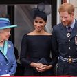 Queen Elizabeth, Meghan Markle and Prince Harry