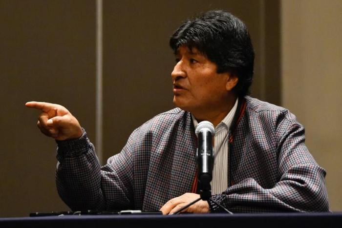 Bolivia's ex-President Evo Morales at a news conference in Mexico City has called on the international community to condemn the deaths of protesters in his country