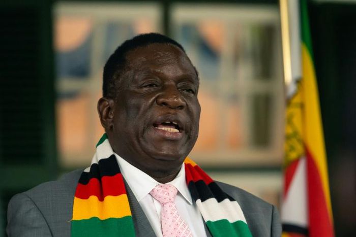 Zimbabwean President Emmerson Mnangagwa gave a televised address to mark the country's 40th anniversary of independence from Britain
